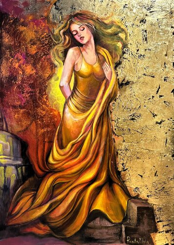 " Golden thought " von Reneta Isin, Malerei kaufen auf Singulart