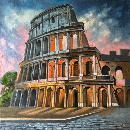 " The echo of the Colosseum " by Reneta Isin, Painting for Sale on Singulart