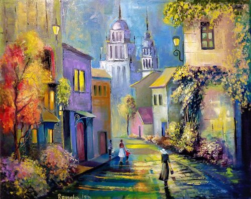 " Morning in Italy " di Reneta Isin, Pittura in vendita su Singulart
