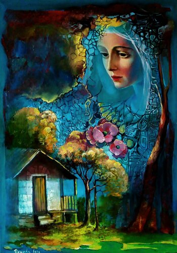 " Faith " di Reneta Isin, Pittura in vendita su Singulart