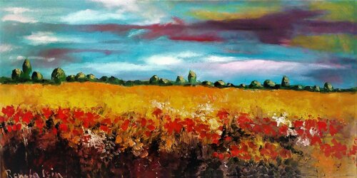 " The Horizon " van Reneta Isin, Schilderij te koop op Singulart