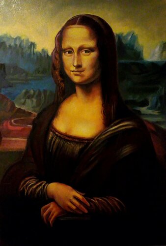 Commission Artwork for Rolf - Mona Lisa van Reneta Isin, Schilderij te koop op Singulart