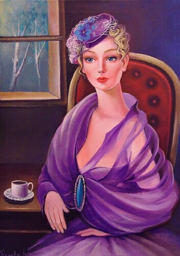 " CIA Lady from Safe House '' von Reneta Isin, Malerei kaufen auf Singulart