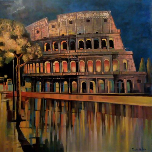 " Colosseum " di Reneta Isin, Pittura in vendita su Singulart
