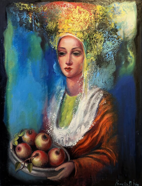 " Girl with Apples " Reneta Isin