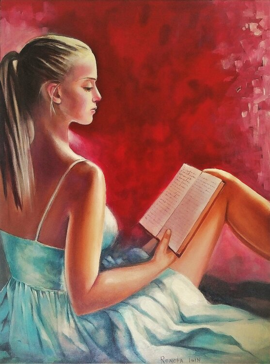 " Girl with a Book " Reneta Isin