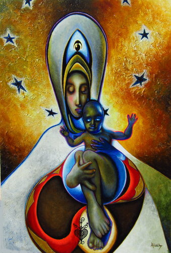 ERZULIE DANTOR van Aldehy, Schilderij te koop op Singulart