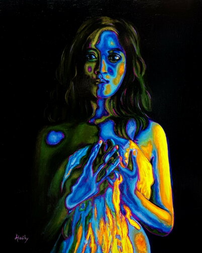 PEAU D'AZUR di Aldehy, Pittura in vendita su Singulart