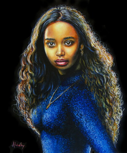 Face à Soie. di Aldehy, Pittura in vendita su Singulart
