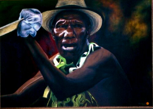 Danse au Vanuatu, di Aldehy, Pittura in vendita su Singulart
