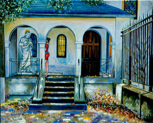 La rencontre. di Aldehy, Pittura in vendita su Singulart