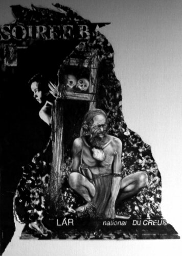 Portrait de Christian Bobin di Aldehy, Opera su carta in vendita su Singulart