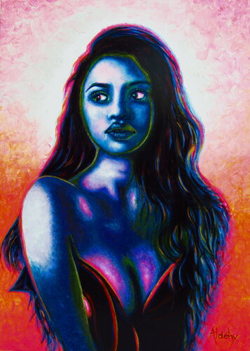 FILLE D'AZUR van Aldehy, Schilderij te koop op Singulart