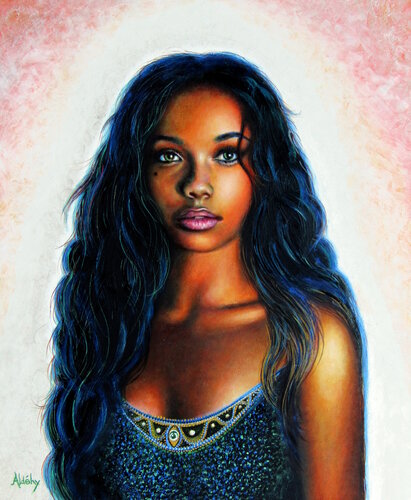 La fille lointaine. van Aldehy, Schilderij te koop op Singulart