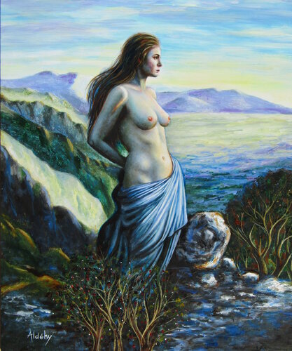 L'attente di Aldehy, Pittura in vendita su Singulart