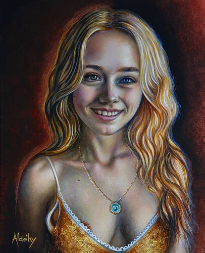 Le sourire d'une marguerite di Aldehy, Pittura in vendita su Singulart
