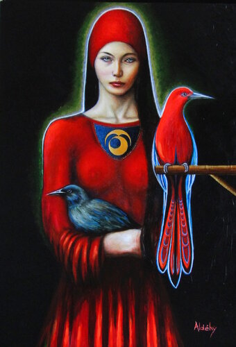 Oiseaux de rêve van Aldehy, Schilderij te koop op Singulart