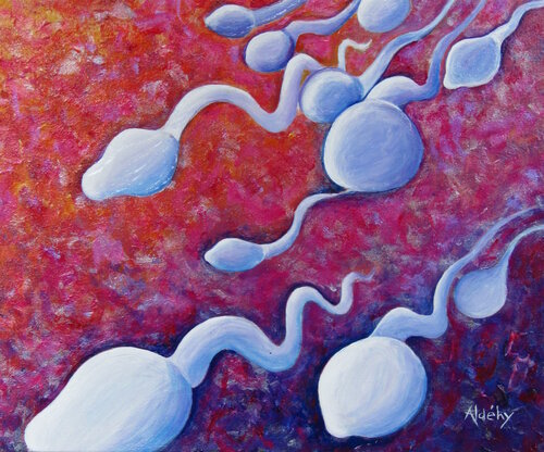 "TÊTES À FICHER" di Aldehy, Pittura in vendita su Singulart