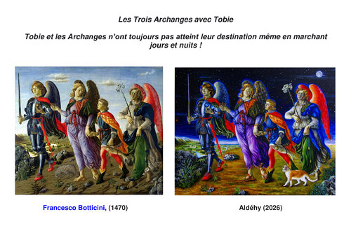 Les Trois Archanges avec Tobie. di Aldehy, Fotografia in vendita su Singulart