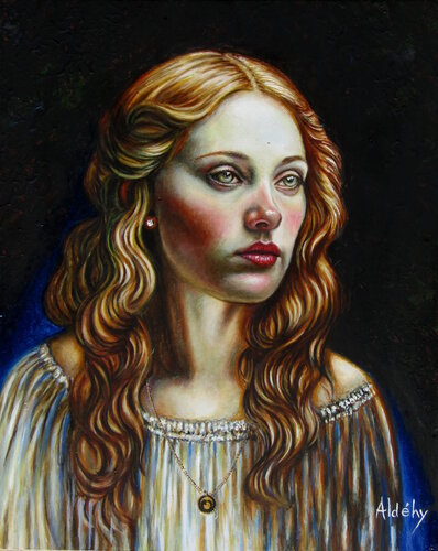 FEMME EN FLAMMES by Aldehy, 油畫 for Sale on Singulart