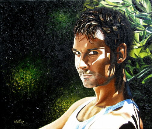 C'est Lui - Auto portrait 1986. by Aldehy, Painting for Sale on Singulart