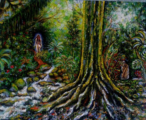 Aux Racines de La Vie di Aldehy, Pittura in vendita su Singulart