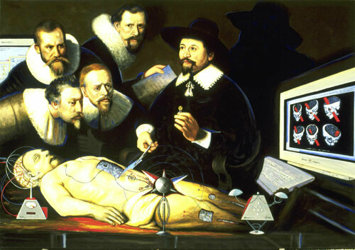 La Leçon de Cybernétique. di Aldehy, Pittura in vendita su Singulart