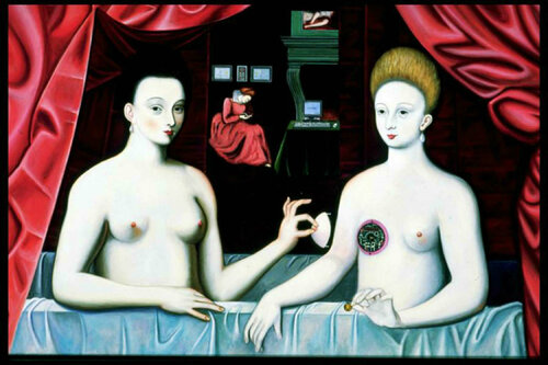 Gabrielle d'Estrées - Réalité augmentée. di Aldehy, Pittura in vendita su Singulart