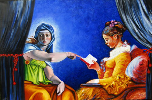 La liseuse - von Aldehy, Malerei kaufen auf Singulart