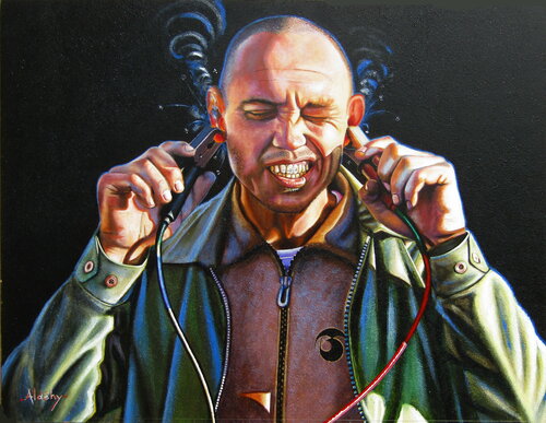 Gilles Barbier, l'artiste branché. by Aldehy, Painting for Sale on Singulart