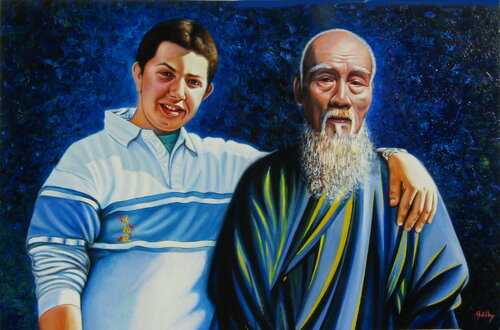 Confucius by Aldehy, Painting for Sale on Singulart