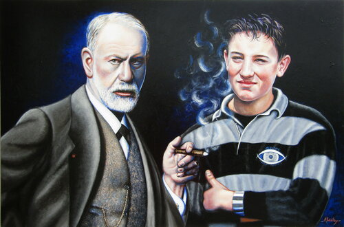 Freud by Aldehy, Painting for Sale on Singulart