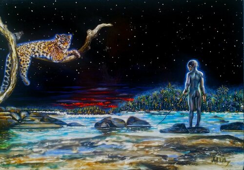 Astres de Légendes di Aldehy, Pittura in vendita su Singulart