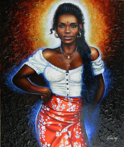 Reine Noire van Aldehy, Schilderij te koop op Singulart