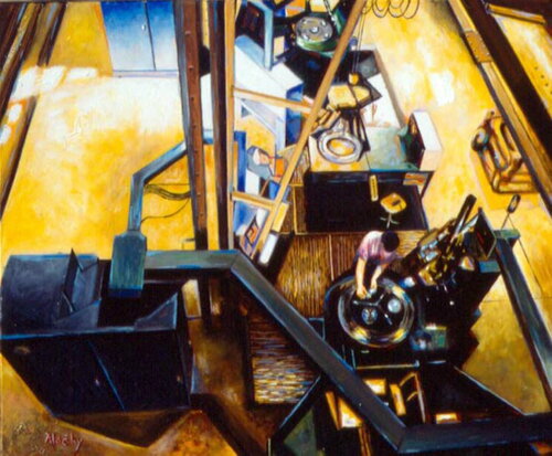 View From The Sky. di Aldehy, Pittura in vendita su Singulart
