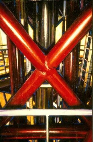 - La Croix Rouge. Art et Architecture - 12 di Aldehy, Pittura in vendita su Singulart