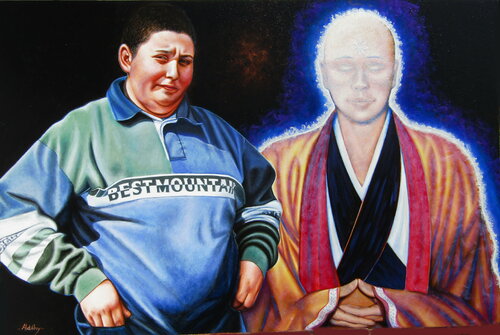 Bouddha. by Aldehy, Painting for Sale on Singulart