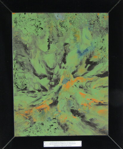 Le brouillard rabat ses rideaux noirs sur la scène de la Nature, ou dansaient quelques rayons de soleil. par Aldehy, Œuvre sur papier en vente sur Singulart