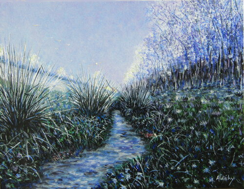 L'eau du Chemin by Aldehy, Painting for Sale on Singulart