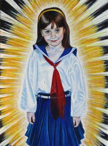 Sainte Margerite Marie Alacoque enfant by Aldehy, Painting for Sale on Singulart