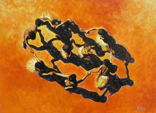 Danse coutumière. de Aldehy, Pintura a la venta en Singulart