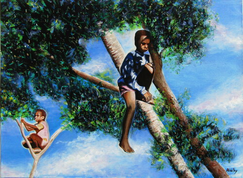 Aux premières loges. di Aldehy, Pittura in vendita su Singulart