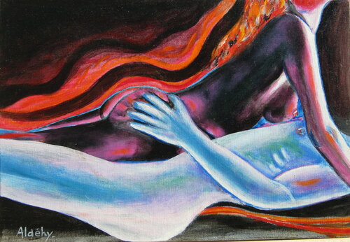 Etude de nu. 2 by Aldehy, Painting for Sale on Singulart