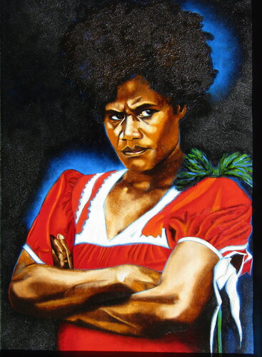 Jeune fille Canaque. von Aldehy, Malerei kaufen auf Singulart