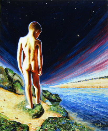 Un pas vers l'infini. von Aldehy, Malerei kaufen auf Singulart