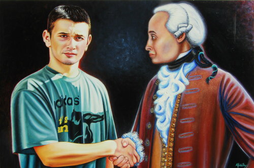 Emmanuel Kant by Aldehy, Painting for Sale on Singulart
