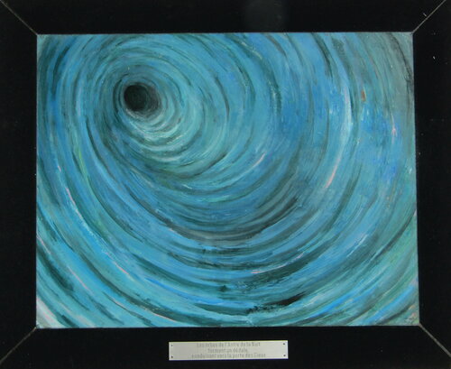 Les orbes de l'Astre de la Nuit forment un dédale, conduisant vers la porte de Cieux. di Aldehy, Opera su carta in vendita su Singulart