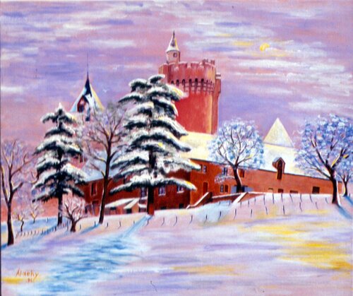 Le Chateau du Silence. di Aldehy, Pittura in vendita su Singulart