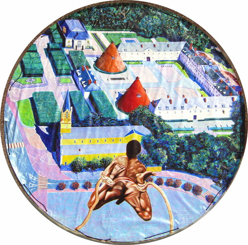 La magie du Saut du Gaul - Le Grand Saut de Sam Set. von Aldehy, Malerei kaufen auf Singulart