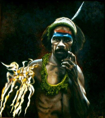 Chaman Kanak. di Aldehy, Pittura in vendita su Singulart